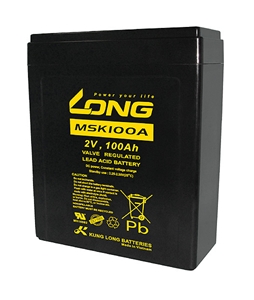 ẮC QUY KÍN KHÍ (VRLA AGM) LONG 2V-100AH (10HR), MSK100A, F18-M8